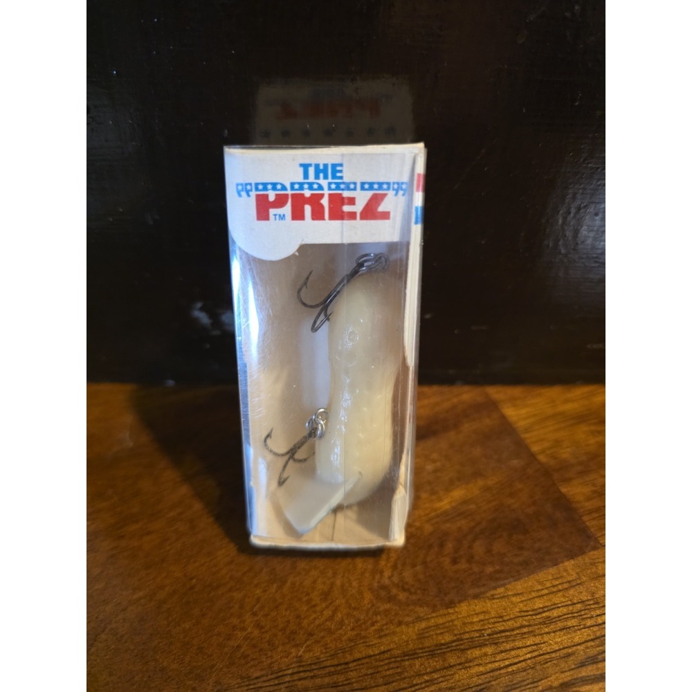 Vintage Cotton Cordell Fishing Lure. The Prez Jimmy Carter Peanut Lure With Box
